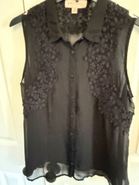 Sheer Black Blouse